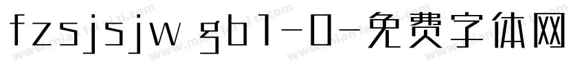 fzsjsjw gb1-0字体转换